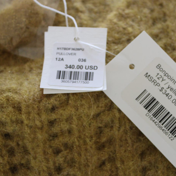 NWT Bonpoint Girls Honey Alpaca Merino Wool Knit Sweater Vest Top 12 - Picture 4 of 5